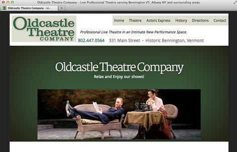 Trafton Web Designs Client - Oldcastle Theatre Co.